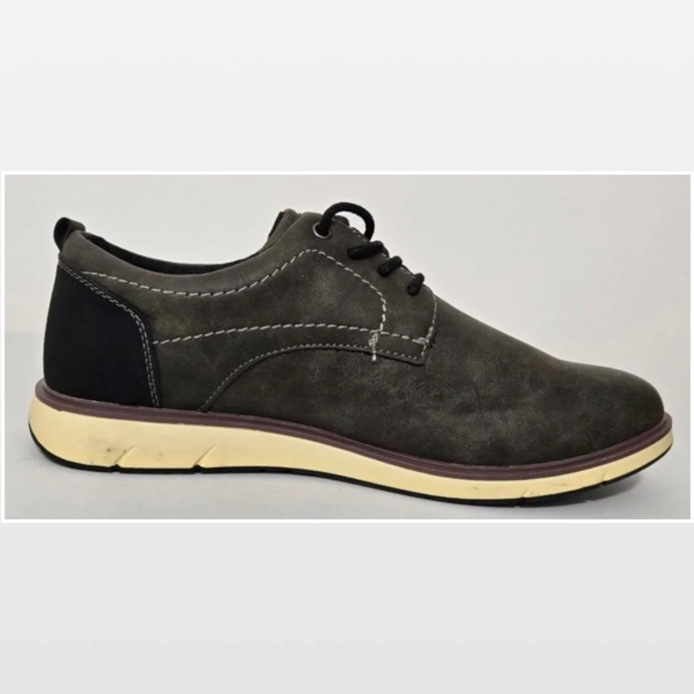 New Falls Creek Shoes Mens Size 8 Casual Gray Lace Up Oxford NWT